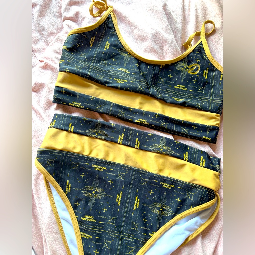 Dixxon black and gold women's bikini